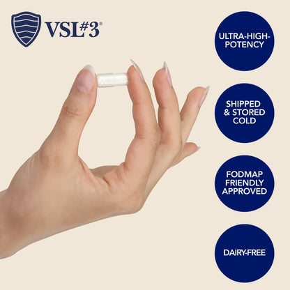 VSL#3 Probiotics for Digestive Health, IBS & UC Symptoms 60 Capsules
