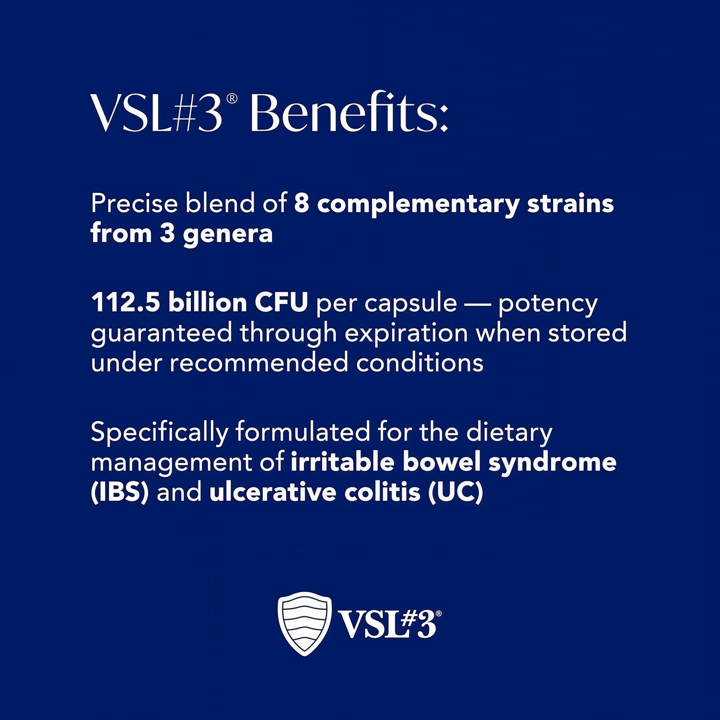VSL#3 Probiotics for Digestive Health, IBS & UC Symptoms 60 Capsules