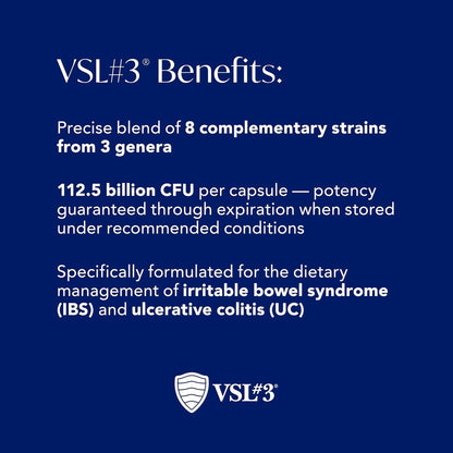 VSL#3 Probiotics for Digestive Health, IBS & UC Symptoms 60 Capsules